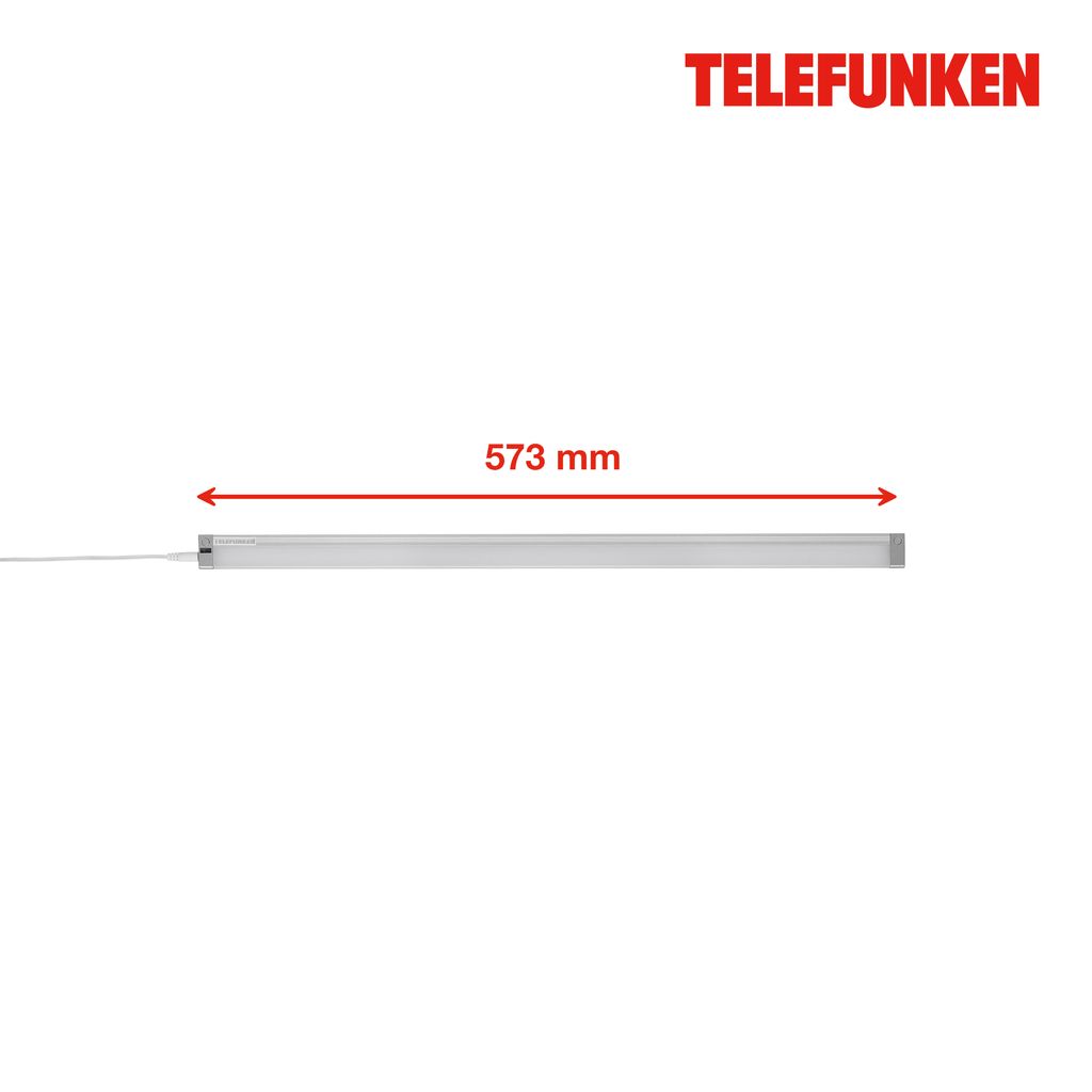 TELEFUNKEN LED Apparecchio sottopensile 57,3 cm 1x 8W 800lm argento